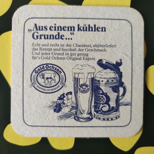Alter bierdeckel gold - alter,
