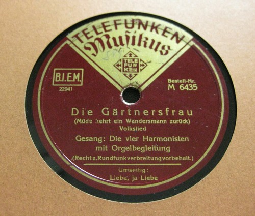 Vier harmonisten die - harmonisten,