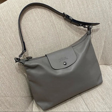LONGCHAMP Le Pliage Xtra M Hobo Bag Grau Outlet Produkt Leder Neu aus JAPAN