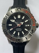 BARBOS Marine Blue Herren Taucheruhr mit Miyota 8215 Automatik