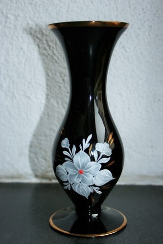 Glasvase schwarz von lucka - von,