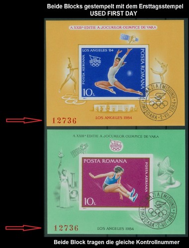 Rumänien 1984 block - mi.block, 207-08