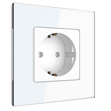 Schuko Glas Steckdose /