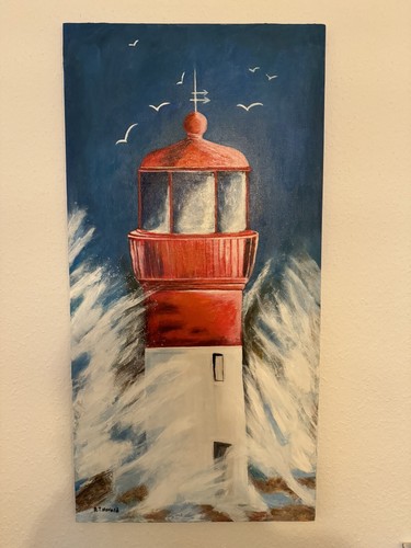 Gemälde leuchtturm auf - leuchtturm,,