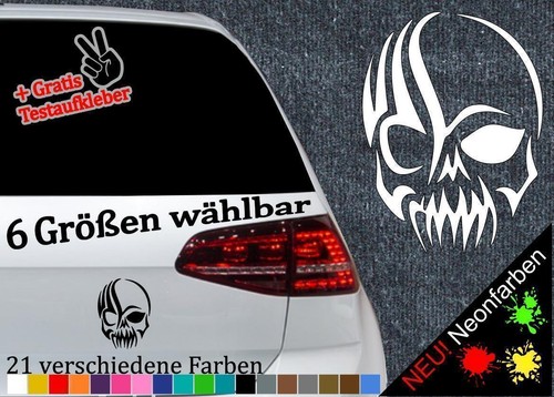 Totenkopf tribal aufkleber - tribal, 6