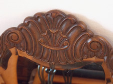 Wand Spiegel ANTIK Holz geschnitzt facettiert geschliffen barock HBT 60x42x2,5