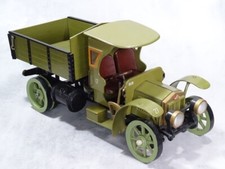 Einzigartiges Eigenbau Holz-Modellauto Militär LKW Fiat Autocarro BL Länge: 54cm