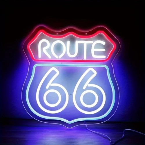 Route led neonschild usb - 66,
