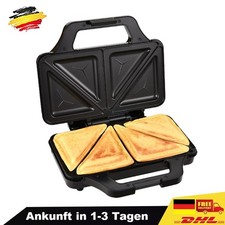 4 Funktionen XXL Sandwichmaker Waffeleisen Kontaktgrill Toaster Elektrogrill