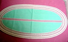 Altes tischdeckchen mit - altes,