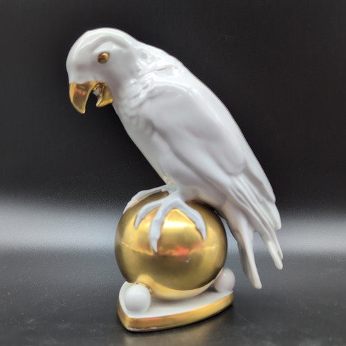 Papagei porzellan figur - papagei,
