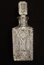 Bleikristall Karaffe/Dekanter Whiskey Unikat aus Prag um 1960 - hochwertig edel