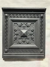 Antike Ofenplatte Gussofen Kaminplatte Ofen Etagenofen Ofenteil Jugendstil