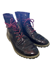s.Oliver Stiefeletten Damen Lack Bordeaux rot Gr. 40