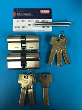 2 ABUS Bravus 2000 Doppelzylinder 30/30 mit Sicherungskarte+ 6 Schlüsseln gleich