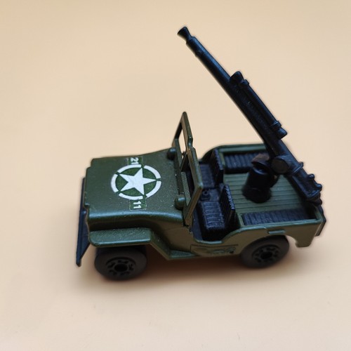 Matchbox jeep mit kanone - jeep,