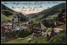 Ansichtskarte Todtnau / Schwarzwald, Ortsansicht aus der Vogelschau 1925 