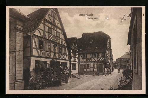 Ansichtskarte amorbach - ansichtskarte,