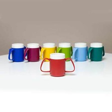 ORNAMIN Trinkbecher Ergo Vital  Henkel-Becher Trinken erleichtern Kipp-Trick