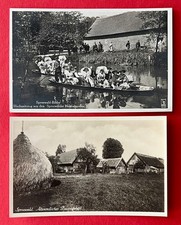2 x Foto AK Spreewald 1936
