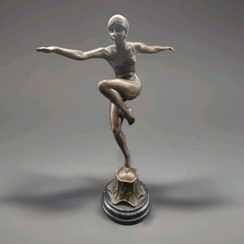 Art deco bronzestatue von - art,
