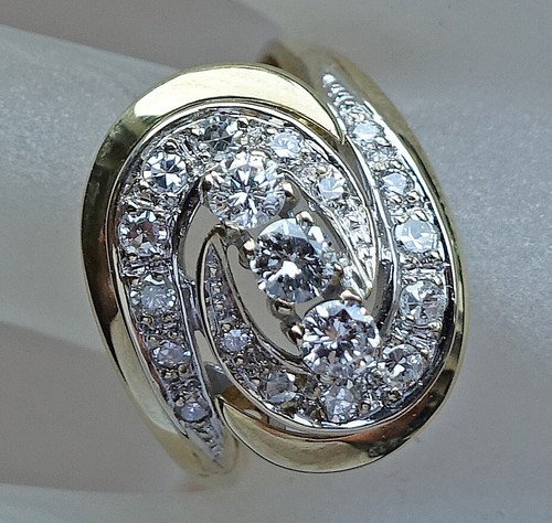 Bicolor brillant ring - brillant,