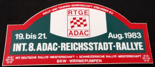 Werbe aufkleber adac - 7.,