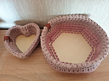 1 Set Körbe gehäkelt 