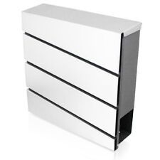 BITUXX Design Wandbriefkasten MS-18063 Diagonale Edelstahl Verblendung B-Ware