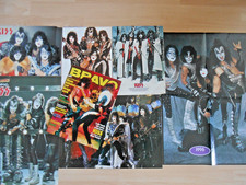 KISS & ACE FREHLEY - KONVOLUT VON  6 DIVERSEN POSTERN AUS "POP" +"KERRANG" etc