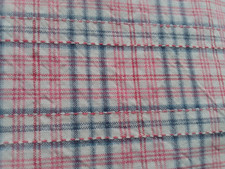 2 wunderschöne Stücke altes Bauernleinen- Leinen- Baumwolle- karriert