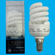 8x 12W (=60W) CFL Mini Spirale