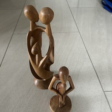Holz skulptur 2teilig - holz,