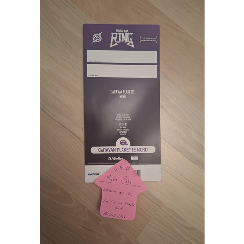 Rock ring caravan plakette - caravan,