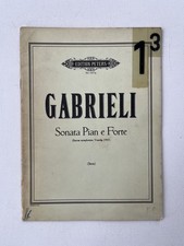 Noten . Gabrieli. Sonata Pian