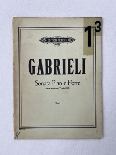 Noten gabrieli sonata pian - sonata,
