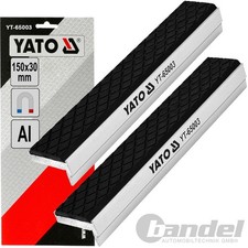 YATO SCHRAUBSTOCK SCHUTZBACKEN SATZ 2-tlg. ALU-GUMMI MAGNET SCHONBACKEN 150mm