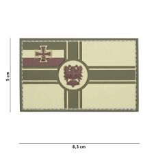 3D Rubber Patch  Deutsche Empire Flagge Kaiserliche Marine Abzeichen Fahne