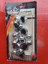 20 Stk. Monza Oldtimer Radmuttern Abdeckung Neu 19 er Silber