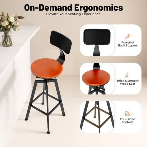 Retro barhocker mit - retro,