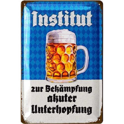 Retro blechschild bier lustige - retro,