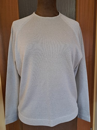 Top strickpulli silber mit - silber,