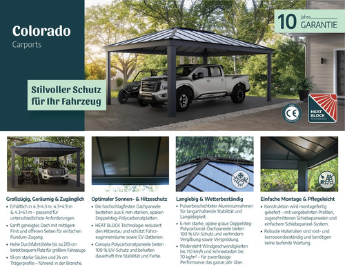 Carport colorado doppelcarport - colorado,