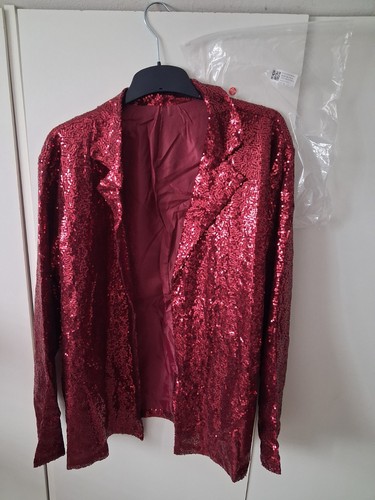 Pailletten blazer jacke - blazer,