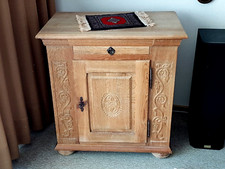 Anrichte Fernsehunterschrank Sideboard Eiche massiv (80x84x50cm)