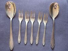 Hutschenreuther Vorleger Kuchengabeln Silber CFH Jugendstil Barock Gabel Löffel