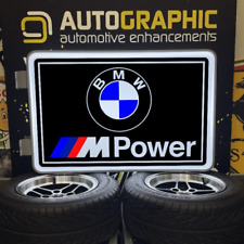 BMW M Netzstecker Werkstatt Leuchtschild