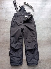 Schnee-/Skihose mit Hosenträgern, Größe 122/128, schwarz