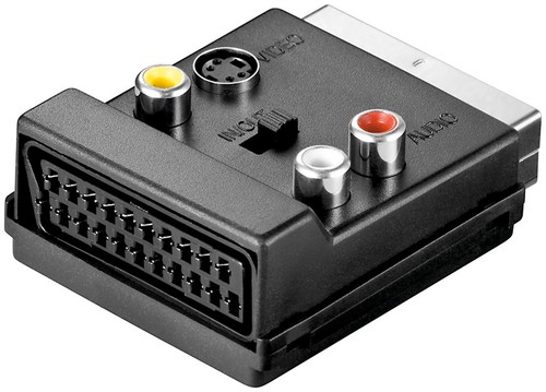 Scart adapter umschalter cinch - adapter,