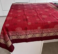 BASSETTI Tischdecke 150x250 PALLAVICINO R1 Rot Läufer Tisch Decke Baumwolle NEU